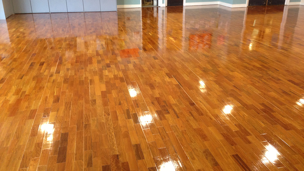 Wood Floor Restoration at The Meadows Children's Centre Wood Floor Restoration, Renue UK